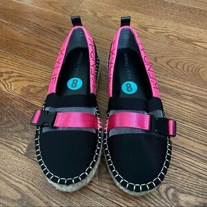 BNWT Kendall + Kylie women’s  black‎ and pink espadrilles in size 8
